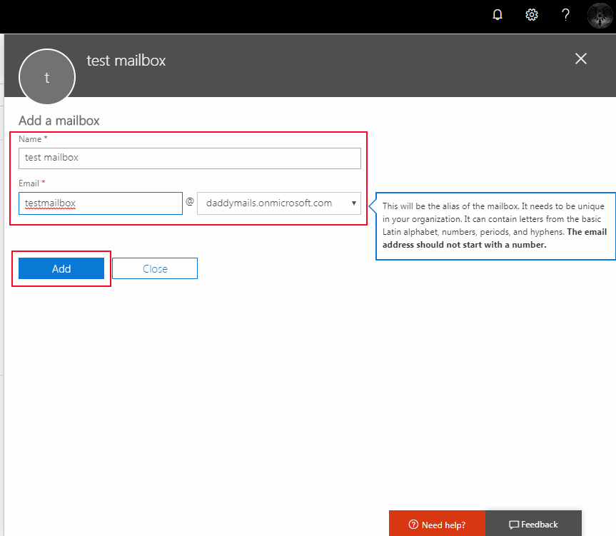 shared mailbox of office 365