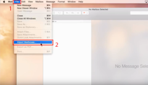 import mbox data to apple mail