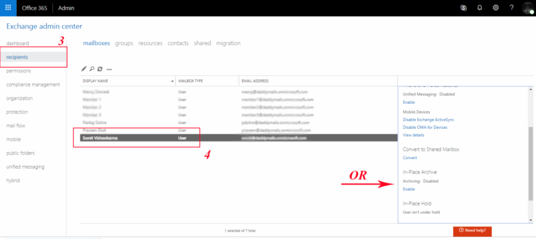 Create Archive Mailbox In Office 365 With Retention Policy 